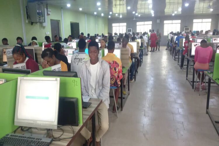 HUNI's Chancellor Tours CBT Facilities at HUNI as UTME 2023 Holds in Varsity